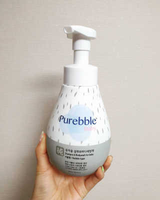 Purebble [퓨어블] 베이비 샴푸/바디워시 500ml — 5점을 준 리뷰어가 2020년 7월 올린 사용 사진