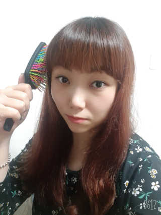 아이캔디 레인보우 볼륨S 패들 브러쉬 — 5점을 준 리뷰어가 2020년 11월 올린 사용 사진