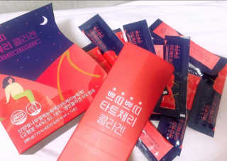서울약사신협_쁘띠쁘띠타트체리콜라겐_20g x 14포 — 4.5점을 준 리뷰어가 2020년 12월 올린 사용 사진