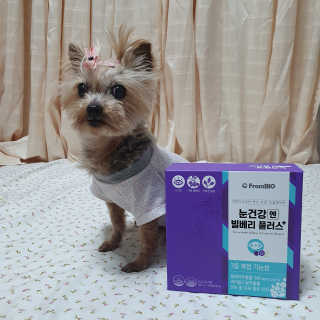 프롬바이오 피곤한 눈엔 눈건강엔 빌베리 플러스 1개월 — 5점을 준 리뷰어가 2020년 4월 올린 사용 사진