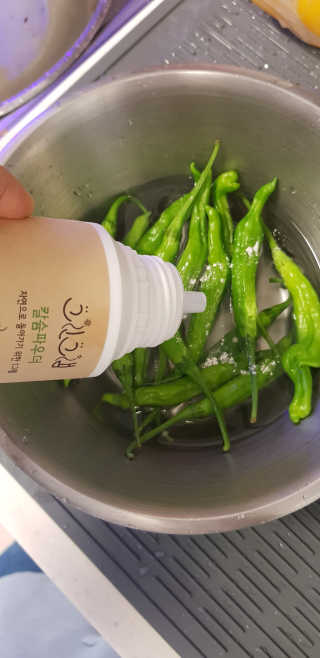 친환경 과일세정제 그린그램 칼슘파우더 1통 150g — 4.5점을 준 리뷰어가 2020년 6월 올린 사용 사진