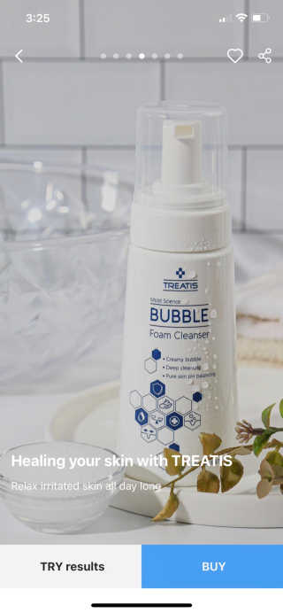 트리티스 [TREATIS] Bubble Foam Cleanser 200ml — 1점을 준 리뷰어가 2021년 1월 올린 사용 사진