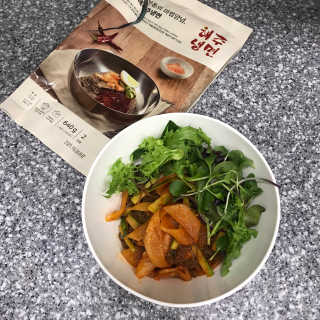 [해주냉면] 신천맛집 매운 비빔냉면 2인분 + 무절임 — 5점을 준 리뷰어가 2020년 5월 올린 사용 사진