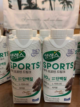 셀렉스스포츠 셀렉스 스포츠 드링크 초콜릿 _ 330ml x 12팩 — 5점을 준 리뷰어가 2020년 11월 올린 사용 사진