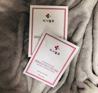 닥터마시멜로 마블러스 멀티 클리닉 마스크 — 5점을 준 리뷰어가 2020년 8월 올린 사용 사진