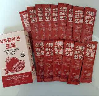 조은약초 석류콜라겐 석류즙 석류쪼옥 젤리 스틱 15포 x 20g — 5점을 준 리뷰어가 2020년 9월 올린 사용 사진