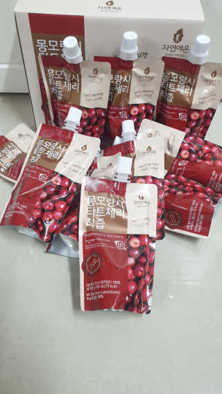 자연에온 몽모랑시 타트체리 착즙 100mL 10개입 2BOX — 5점을 준 리뷰어가 2020년 10월 올린 사용 사진