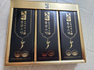 헬스업_천명진프리미엄홍삼스틱_10ml x 30포 — 5점을 준 리뷰어가 2020년 9월 올린 사용 사진