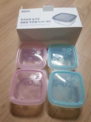 실리팟 냉동밥 보관용기 x 4Pset — 5점을 준 리뷰어가 2020년 11월 올린 사용 사진