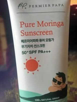 fermierpapa 모 링가 무기질 차 에센스 자외선 차단제 SPF50 + PA +++ 50g — 5점을 준 리뷰어가 2020년 12월 올린 사용 사진