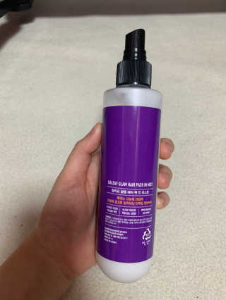 달리프 글램 헤어팩 인미스트 200ml — 5점을 준 리뷰어가 2020년 11월 올린 사용 사진