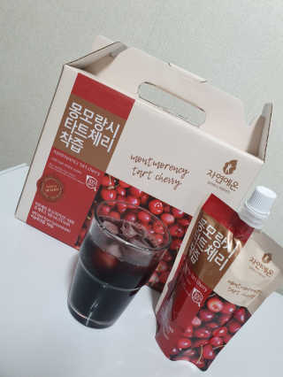 자연에온 몽모랑시 타트체리 착즙 100mL 10개입 2BOX — 5점을 준 리뷰어가 2020년 9월 올린 사용 사진