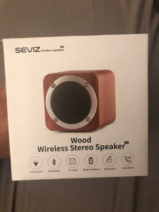 SEVIZ MINI10W 레트로 블루투스 스피커 — 3.5점을 준 리뷰어가 2020년 9월 올린 사용 사진