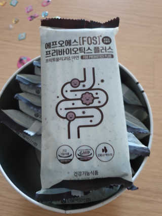 서울약사신협_FOS프리바이오틱스플러스쿠앤크_5gX100포 — 5점을 준 리뷰어가 2020년 4월 올린 사용 사진
