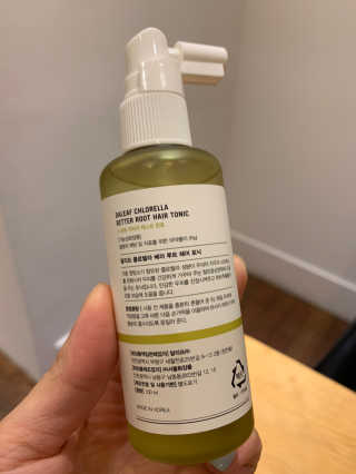 달리프 클로렐라 베러 루트 헤어토닉 100ml — 5점을 준 리뷰어가 2020년 11월 올린 사용 사진