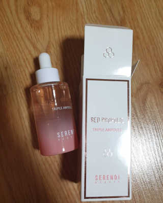 세렌디뷰티 레드 프로폴리스 트리플 앰플 — 3.5점을 준 리뷰어가 2020년 8월 올린 사용 사진