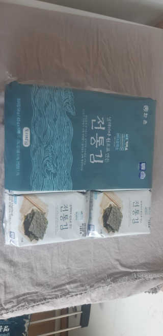한촌몰 바다공작소 전통김_명품돌김세트 — 5점을 준 리뷰어가 2020년 10월 올린 사용 사진