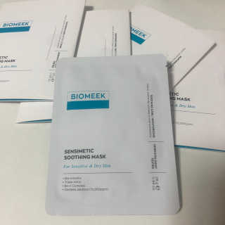 바이오믹 BIOMEEK SENSIMETIC SOOTHING MASK.S — 5점을 준 리뷰어가 2020년 7월 올린 사용 사진