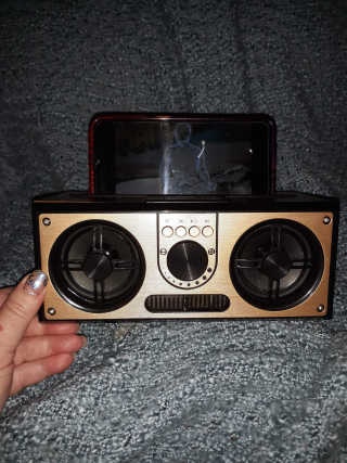 SEVIZ RETRO20W 레트로 블루투스 스피커 — 5점을 준 리뷰어가 2020년 10월 올린 사용 사진