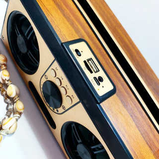 SEVIZ RETRO20W 레트로 블루투스 스피커 — 4점을 준 리뷰어가 2020년 8월 올린 사용 사진