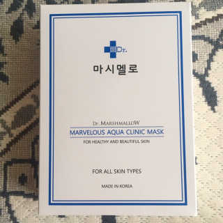 닥터마시멜로 닥터마스멜로 마블러스 아쿠아 클리닉 마스크 — 5점을 준 리뷰어가 2020년 10월 올린 사용 사진