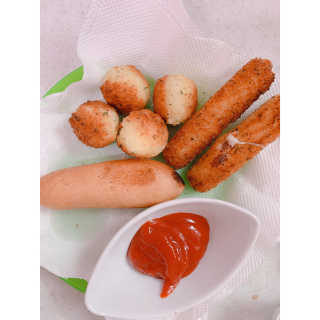 가치식탁 리얼치즈스틱, 리얼크림치즈볼 — 5점을 준 리뷰어가 2020년 8월 올린 사용 사진