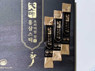 헬스업_천명진프리미엄홍삼스틱_10ml x 30포 — 5점을 준 리뷰어가 2020년 10월 올린 사용 사진