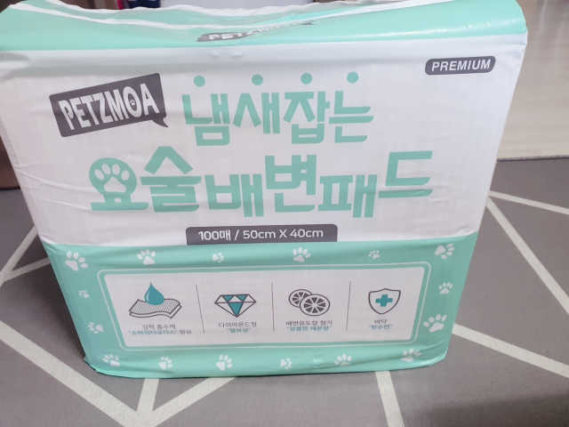 페츠모아 냄새잡는 요술배변패드 리뷰 사진