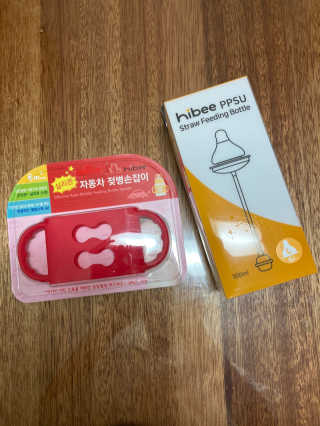 하이비코리아 앉아서나서서먹는젖병 하이비 PPSU 빨대젖병 — 4.5점을 준 리뷰어가 2020년 6월 올린 사용 사진