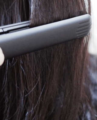 모즈헤어 휴대용 미니 고데기 — 4점을 준 리뷰어가 2020년 10월 올린 사용 사진