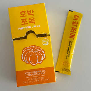 조은약초 국산 늙은 호박즙 호박쪼옥 젤리 20g x 15포 — 3.5점을 준 리뷰어가 2020년 7월 올린 사용 사진