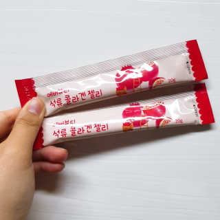 365더건강 에버뷰티 석류콜라겐 젤리 — 4.5점을 준 리뷰어가 2020년 7월 올린 사용 사진
