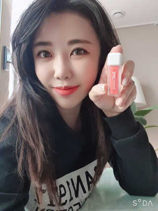 셀프코딩 코드 크러쉬 매트 리퀴드 립스틱+스티커 세트 — 5점을 준 리뷰어가 2020년 10월 올린 사용 사진