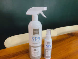 SP9 스프레이형 프리미엄 살균소독제 500ml+100ml — 5점을 준 리뷰어가 2020년 12월 올린 사용 사진
