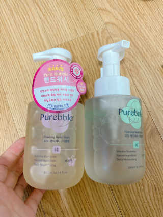 Purebble 당김없이 속촉촉_퓨어블 핸드워시 3종 [랜덤발송] — 5점을 준 리뷰어가 2020년 7월 올린 사용 사진