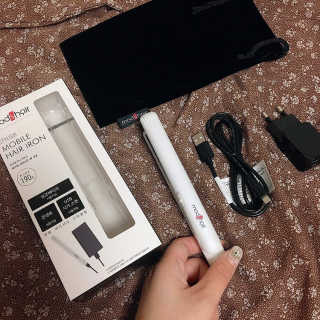 모즈헤어 휴대용 미니 고데기 — 5점을 준 리뷰어가 2020년 9월 올린 사용 사진