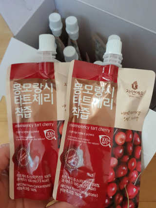 자연에온 몽모랑시 타트체리 착즙 100mL 10개입 2BOX — 5점을 준 리뷰어가 2020년 9월 올린 사용 사진