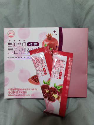 헬스업_쁘띠쁘띠석류콜라겐젤리_20g x 14포 — 5점을 준 리뷰어가 2020년 12월 올린 사용 사진
