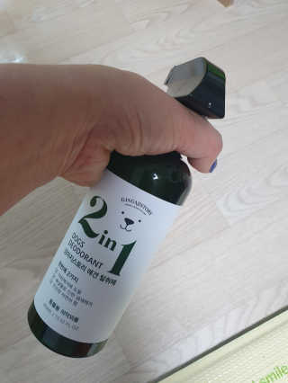 강아지스토리 2in1 강아지 애견 탈취제 400ml — 5점을 준 리뷰어가 2020년 5월 올린 사용 사진
