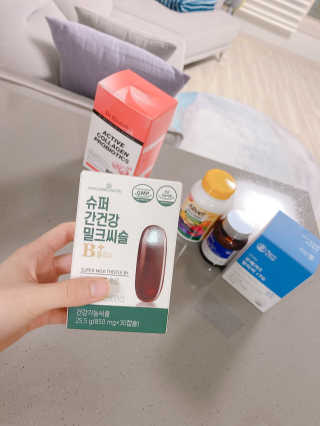 메이준뉴트리 슈퍼 간건강 밀크씨슬 B+ — 4점을 준 리뷰어가 2020년 6월 올린 사용 사진