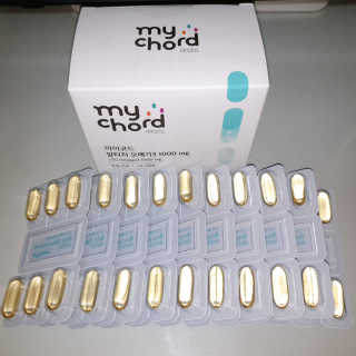 JW중외제약 마이코드 알티지 오메가3 1000 mg — 5점을 준 리뷰어가 2020년 8월 올린 사용 사진