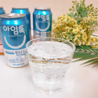 일화 아임톡 탄산수 355mlX24캔 + 보냉팩 증정이벤트 — 5점을 준 리뷰어가 2020년 4월 올린 사용 사진
