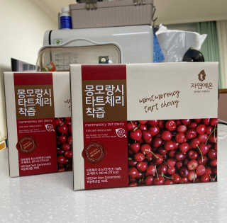 자연에온 몽모랑시 타트체리 착즙 100mL 10개입 2BOX — 5점을 준 리뷰어가 2020년 12월 올린 사용 사진