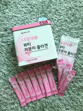 서울약사신협_내몸애뷰티저분자콜라겐_2.5g 50포 — 5점을 준 리뷰어가 2020년 5월 올린 사용 사진