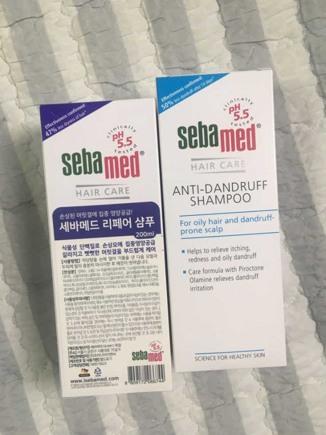 세바메드 댄드러프샴푸, 리페어샴푸 리뷰 사진