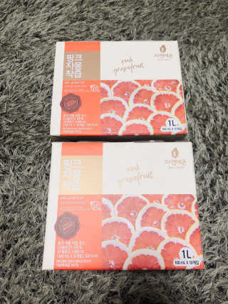 자연에온 핑크 자몽 착즙 100mL 10개입 2BOX — 4.5점을 준 리뷰어가 2020년 11월 올린 사용 사진