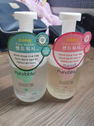 Purebble 당김없이 속촉촉_퓨어블 핸드워시 3종 [랜덤발송] — 5점을 준 리뷰어가 2020년 6월 올린 사용 사진