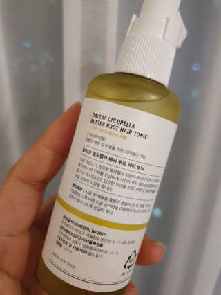 달리프 클로렐라 베러 루트 헤어토닉 100ml — 5점을 준 리뷰어가 2020년 11월 올린 사용 사진