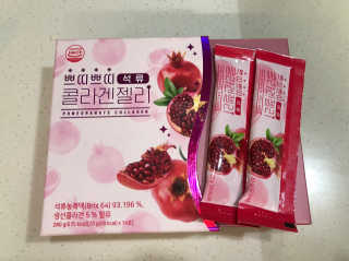 헬스업_쁘띠쁘띠석류콜라겐젤리_20g x 14포 — 4.5점을 준 리뷰어가 2020년 10월 올린 사용 사진