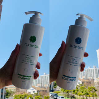 일리세이 허니 샴푸 500ml + 허니 바디워시 500ml 세트 — 5점을 준 리뷰어가 2020년 4월 올린 사용 사진